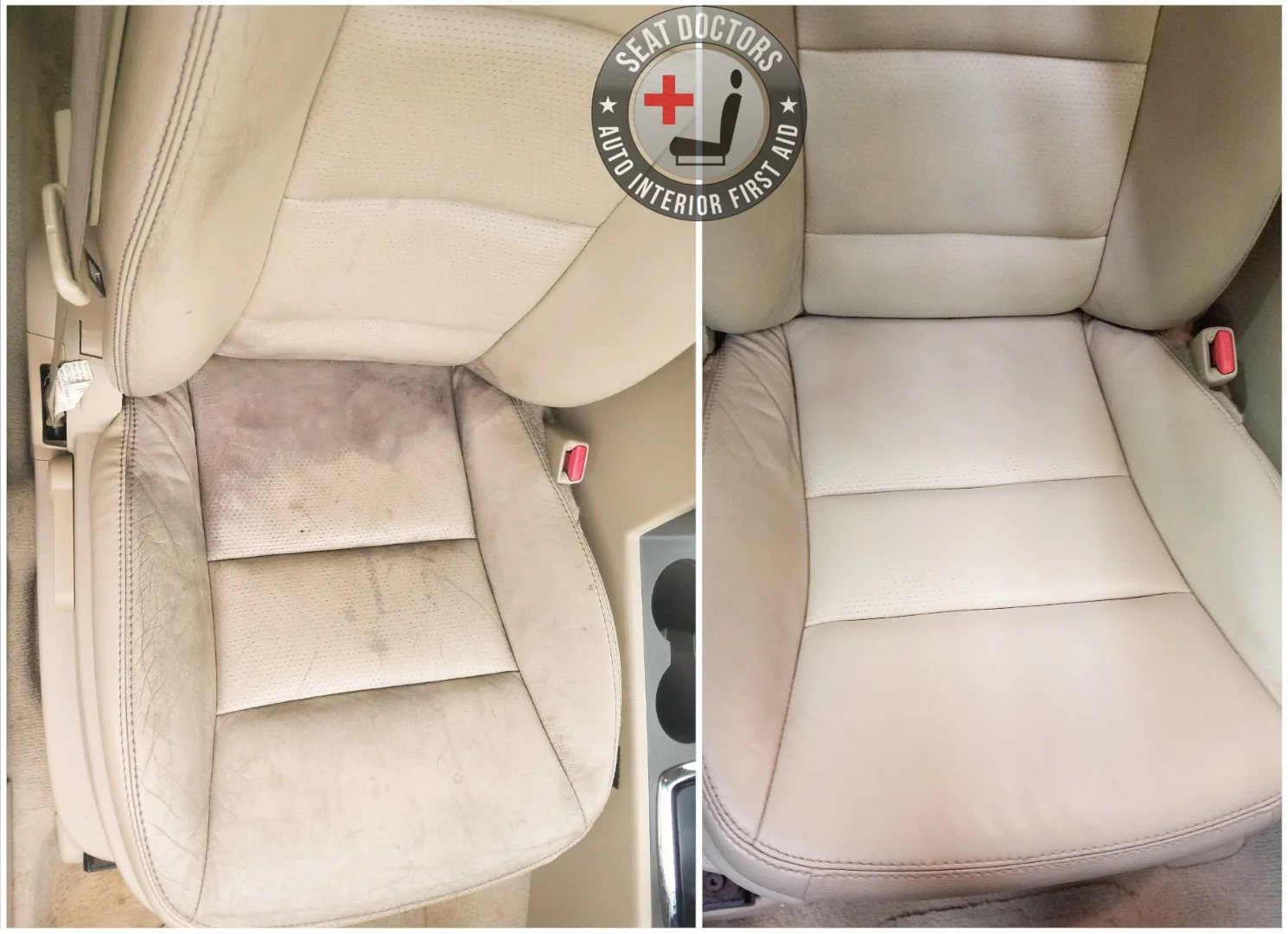Leather Dye Color Change Before & After – 2008 Ford Fusion