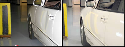 Dent Removal Before & After – Front Car Door