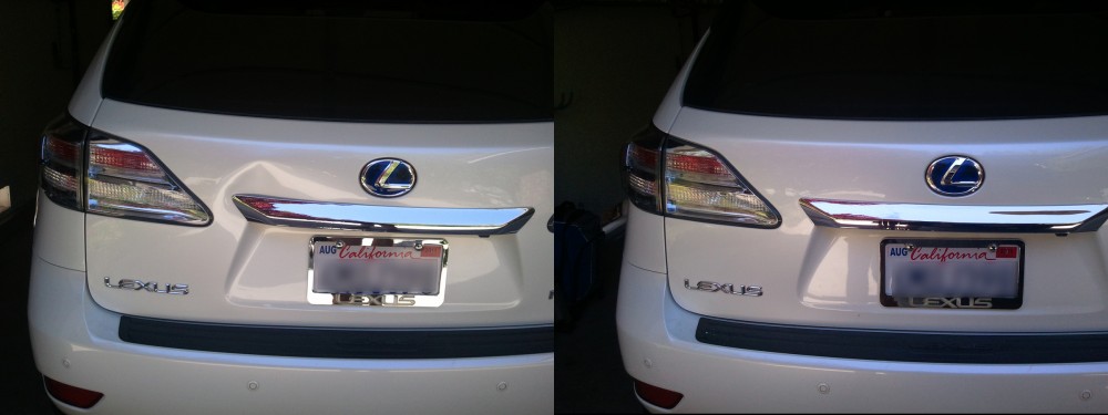 Dent Removal Before & After – Lexus Paintless Dent Repair