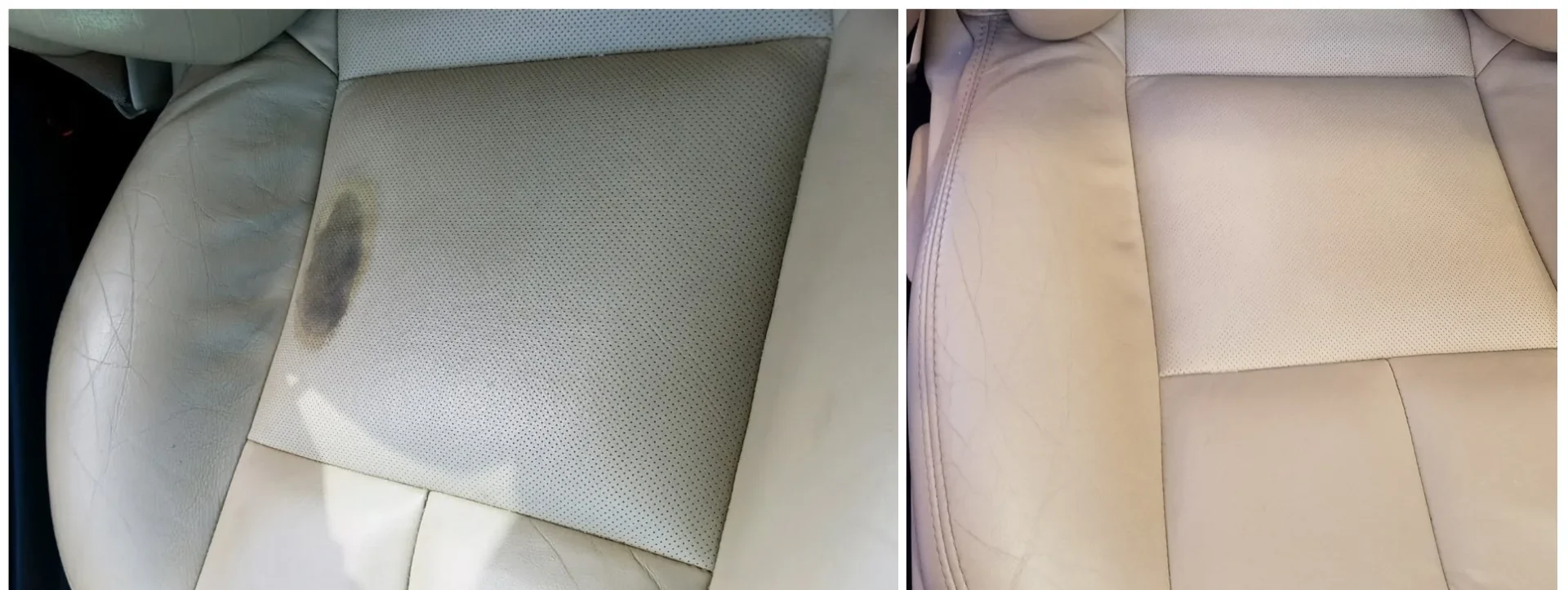 Leather Dye Color Change Before & After – 2008 Pontiac Grand Prix