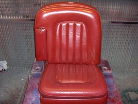 Leather Color Change Before – Rolls Royce Red Interior